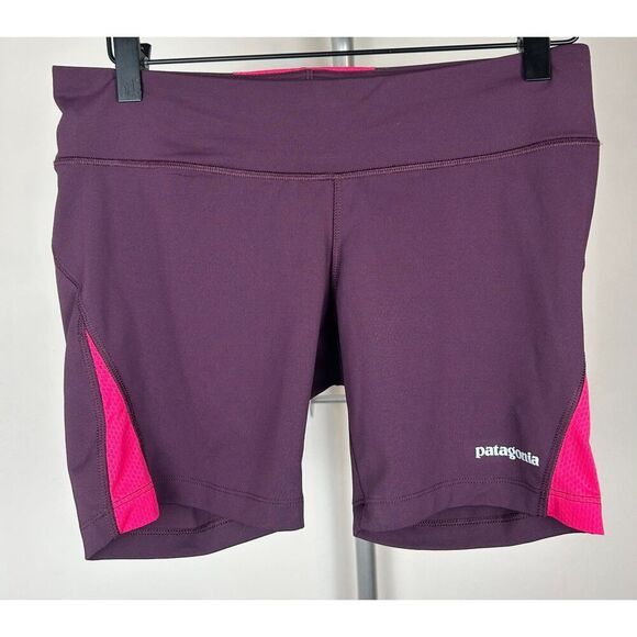 Patagonia Pants - Patagonia Purple Bike Shorts 5” Inseam Women’s Medium Running Outdoor Pink